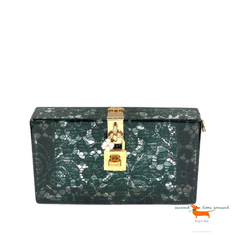 Dolce Gabbana Clutch Dolce Box - plexiglass / lace