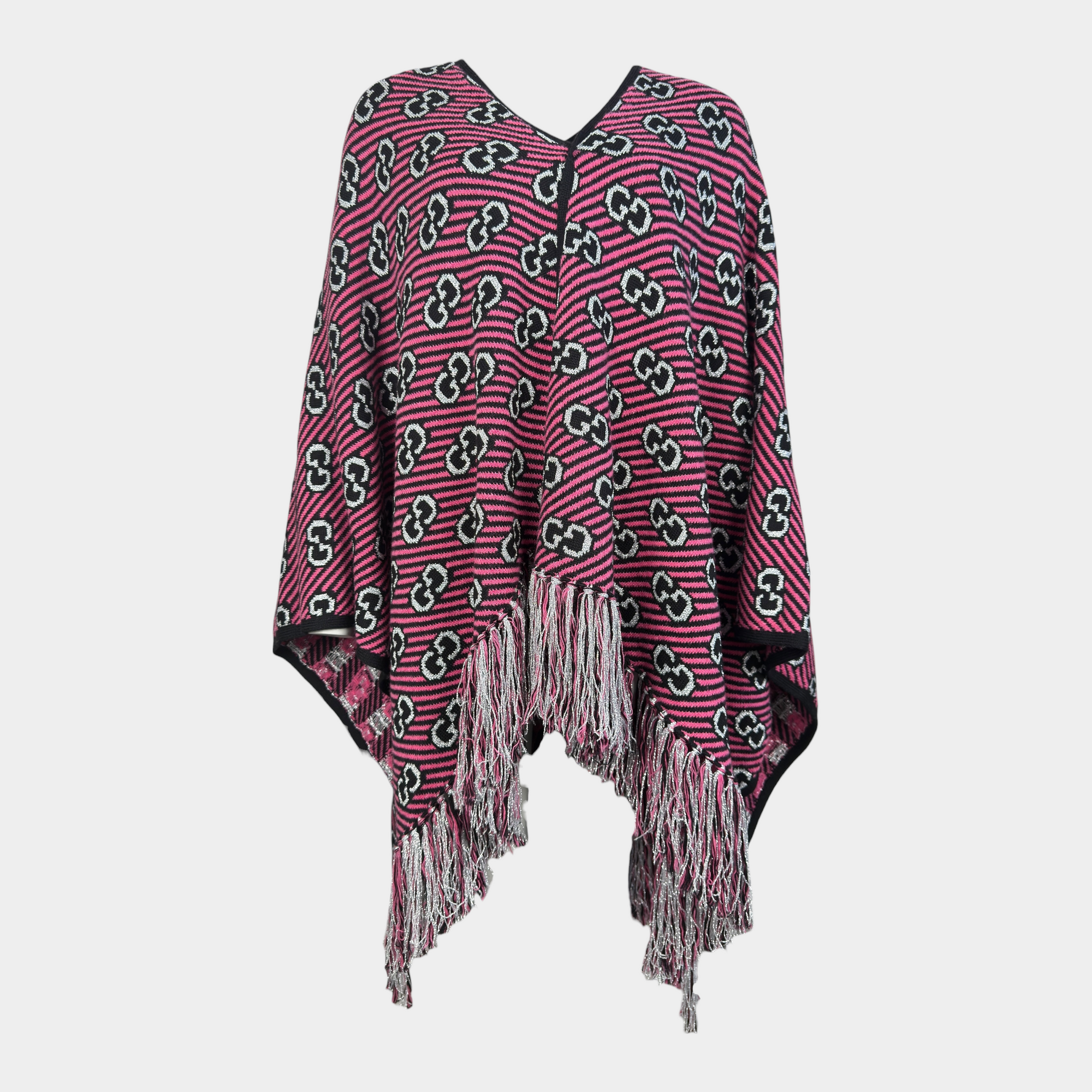 Gucci GG Jacquard Poncho