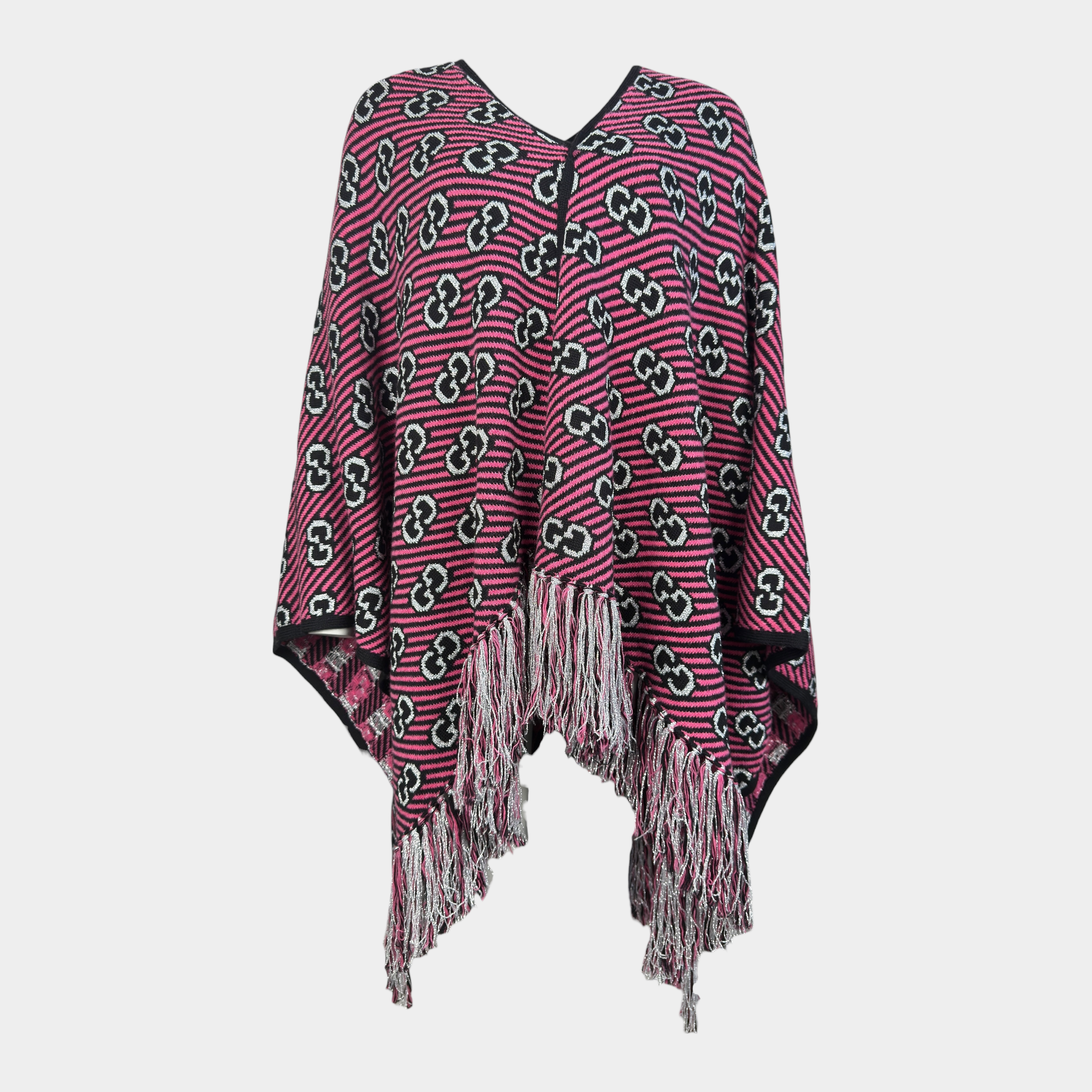 Gucci GG Jacquard Poncho