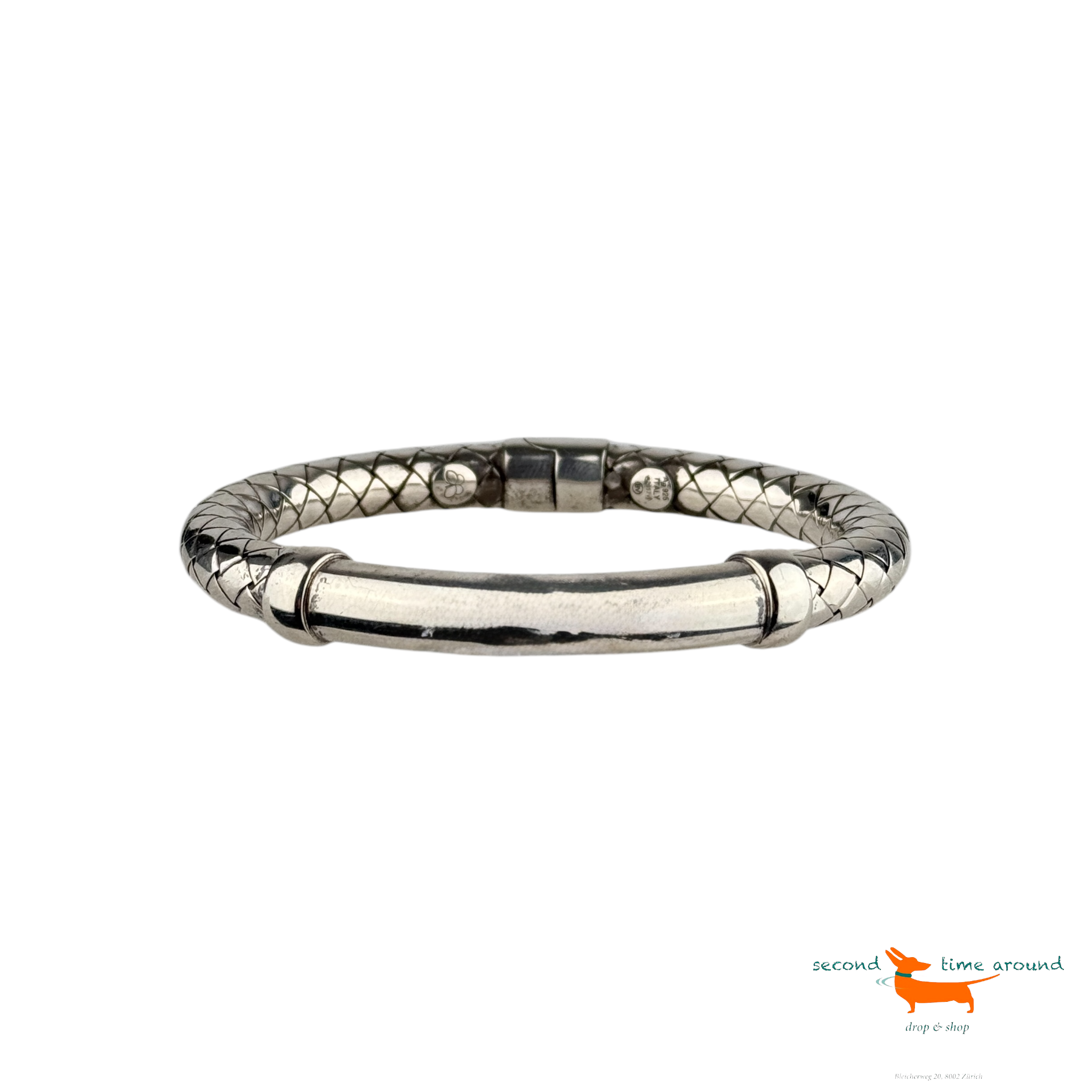 Bottega Veneta Silver Bracelet