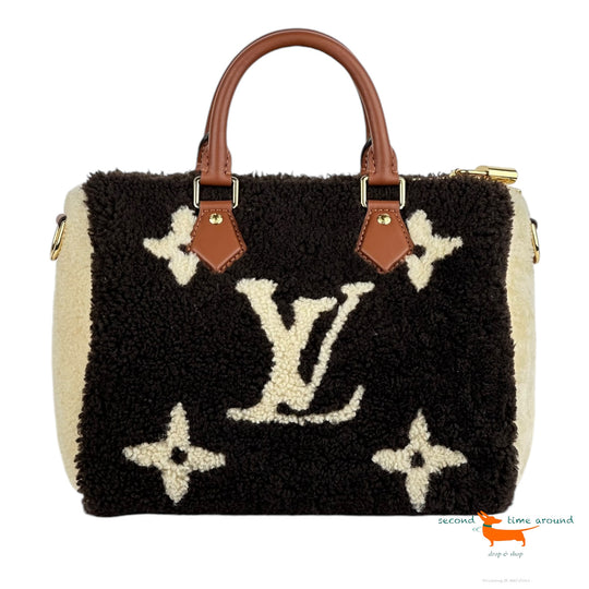 Louis Vuitton  Limited Edition Monogram Speedy Bandouliere 25 Bag