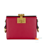 Dior Lambskin Dioraddict Lockbox Red Bag