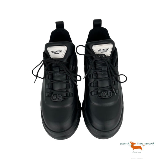 Valentino Garavani Black Platform Chunky Sneakers