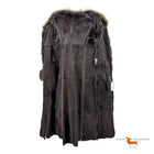 Entre Deux Lambskin  Coat  with Fox