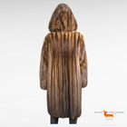 Jil Sander Hooded Sable Coat