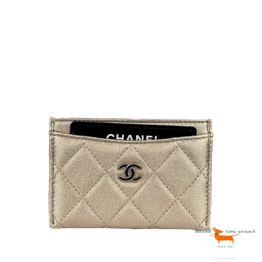 Chanel Timeless Classic Leder Gold Kartenhalter