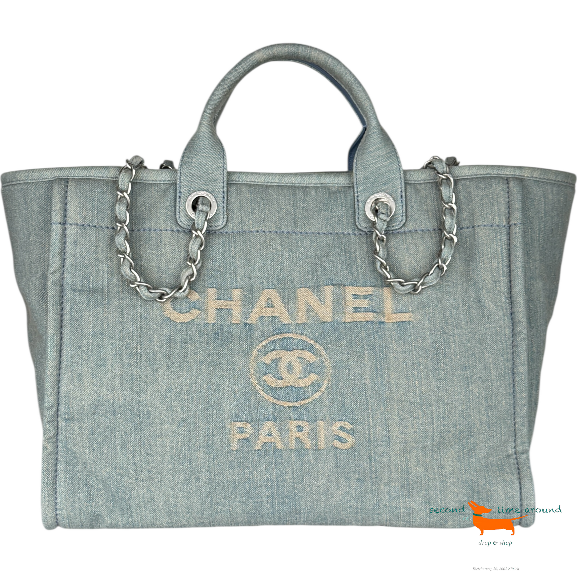 Chanel Deauville Denim Tote Bag