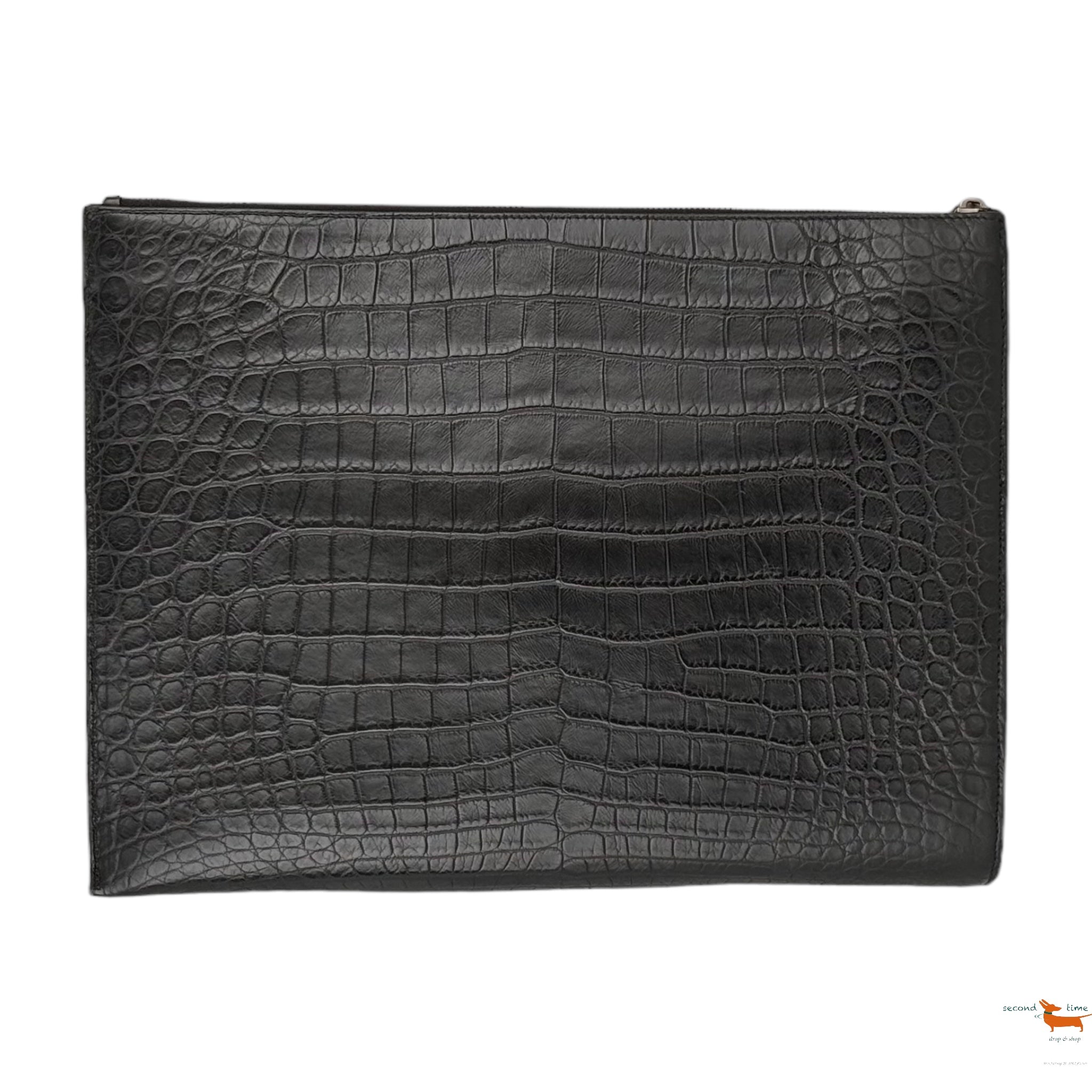 Bottega Veneta Croco Briefcase