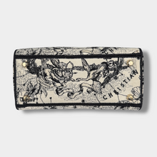 Christian Dior Lady Dior D-Lite Hercules Canvas Ivory Black