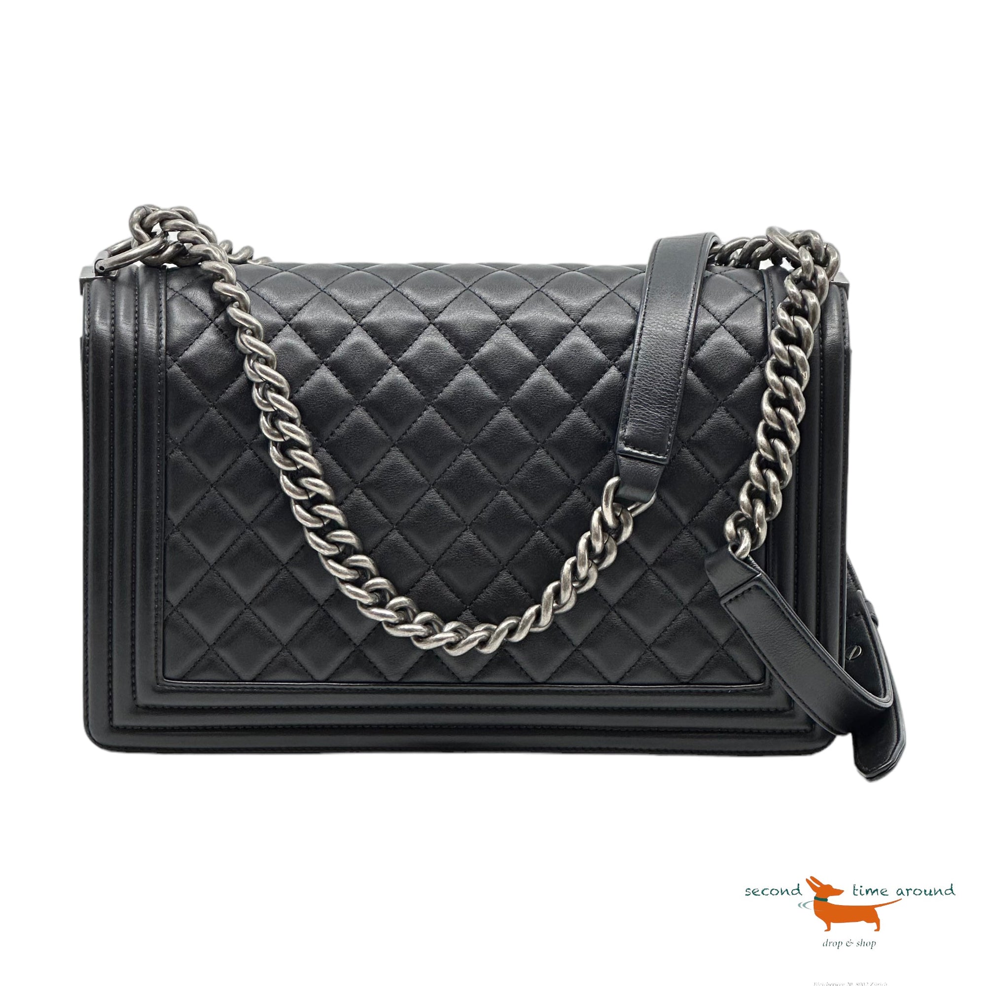 Chanel Boy Flap Quilted Calfskin Bag