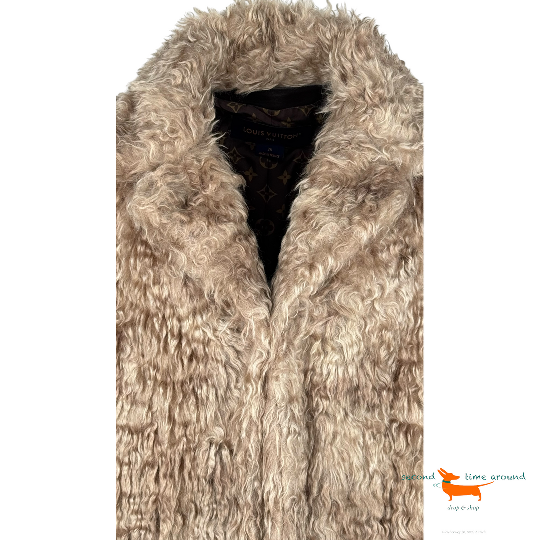 Louis Vuitton Oversized Faux Fur Coat