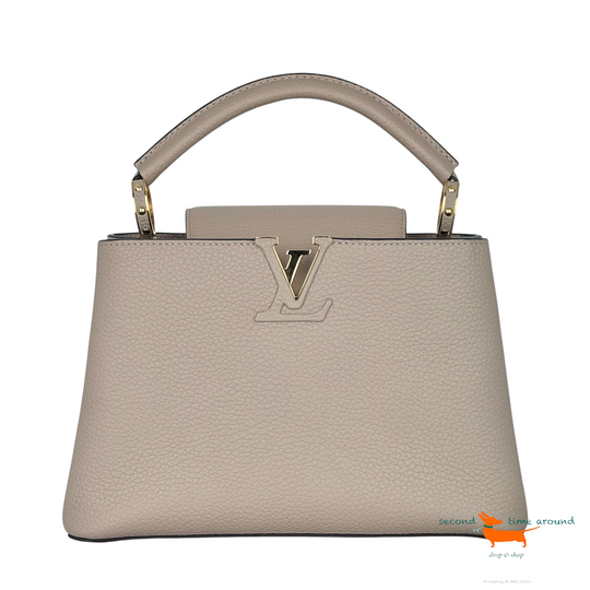 Louis Vuitton Capucines BB Taube Galet Bag