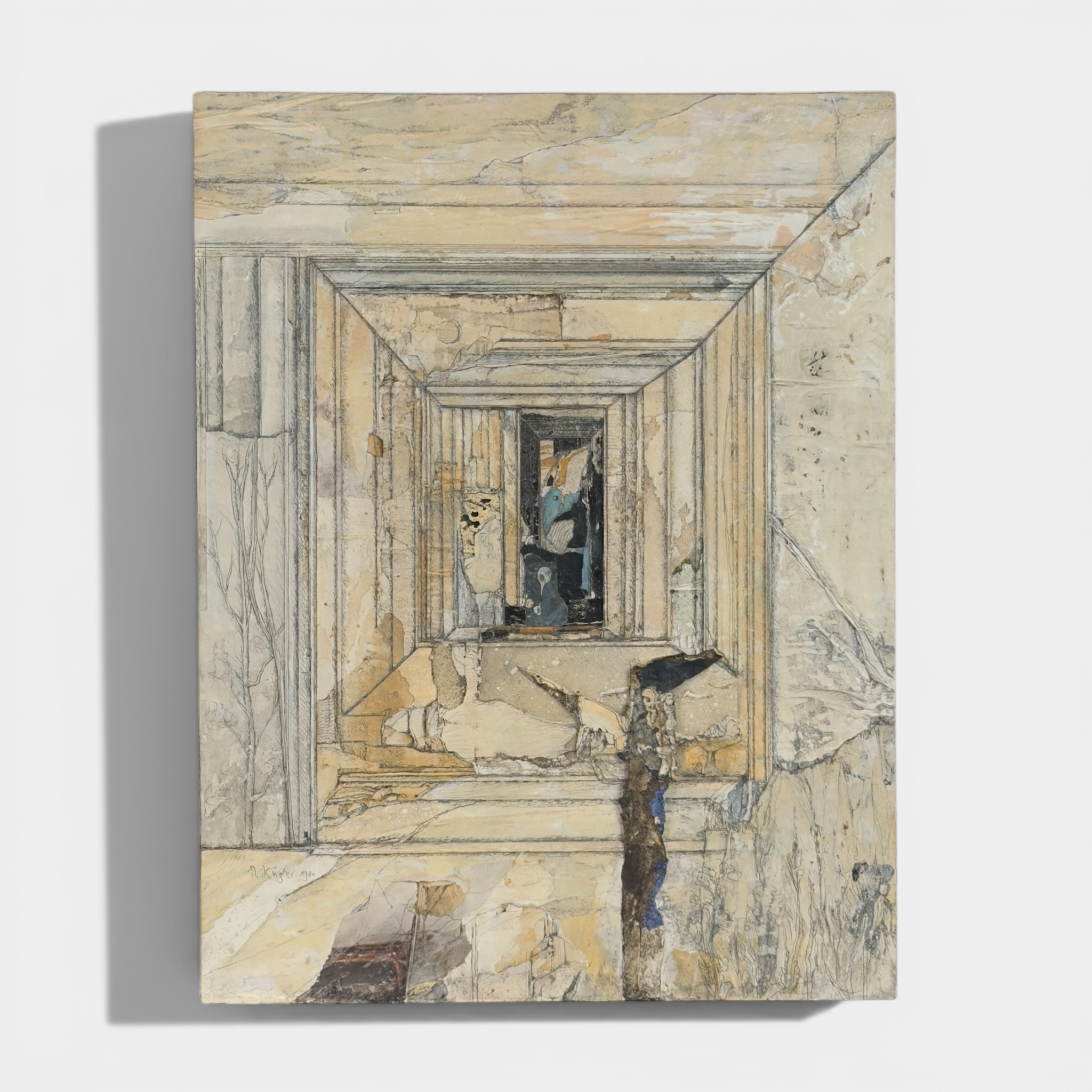 rudolf kuegler, de, 1921-2013 tempel, 1980 collage