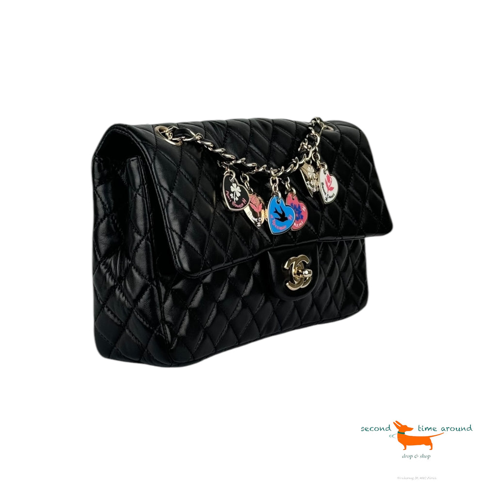 Chanel Quilted Lambskin Valentine Single Flap Bag