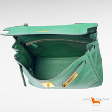 Hermes Kelly Epsom 28 Green Bag
