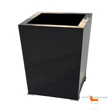 Arcahorn Black Enamel with Horn Waste Basket