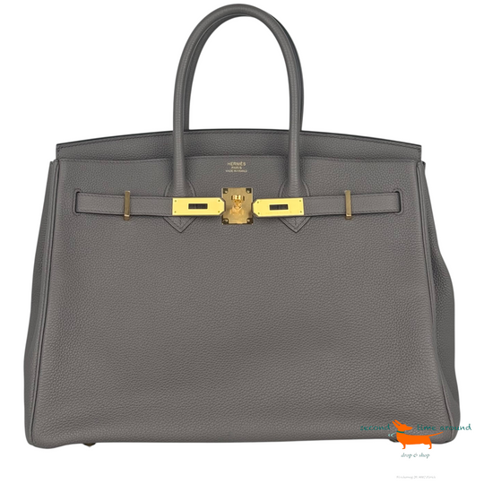 Hermès Birkin 35 Gris Etain Bag