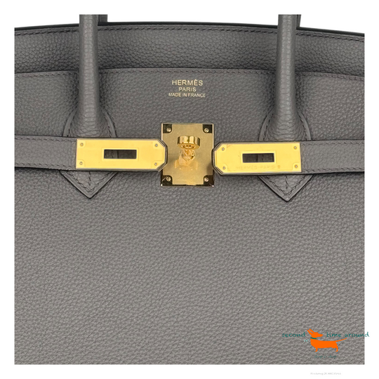 Hermès Birkin 35 Gris Etain Bag