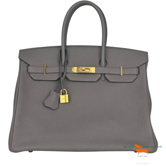 Hermès Birkin 35 Gris Etain Bag