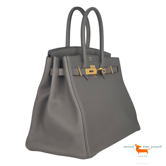 Hermès Birkin 35 Gris Etain Bag