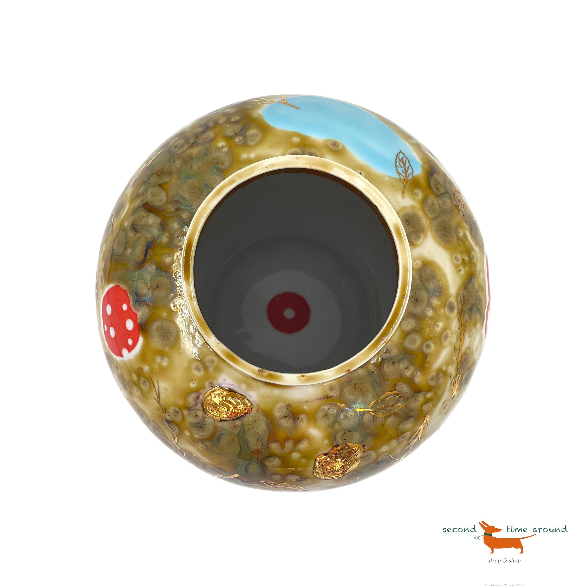 Coralla Maiuri Contemporary Ceramic Hand Painted Vase