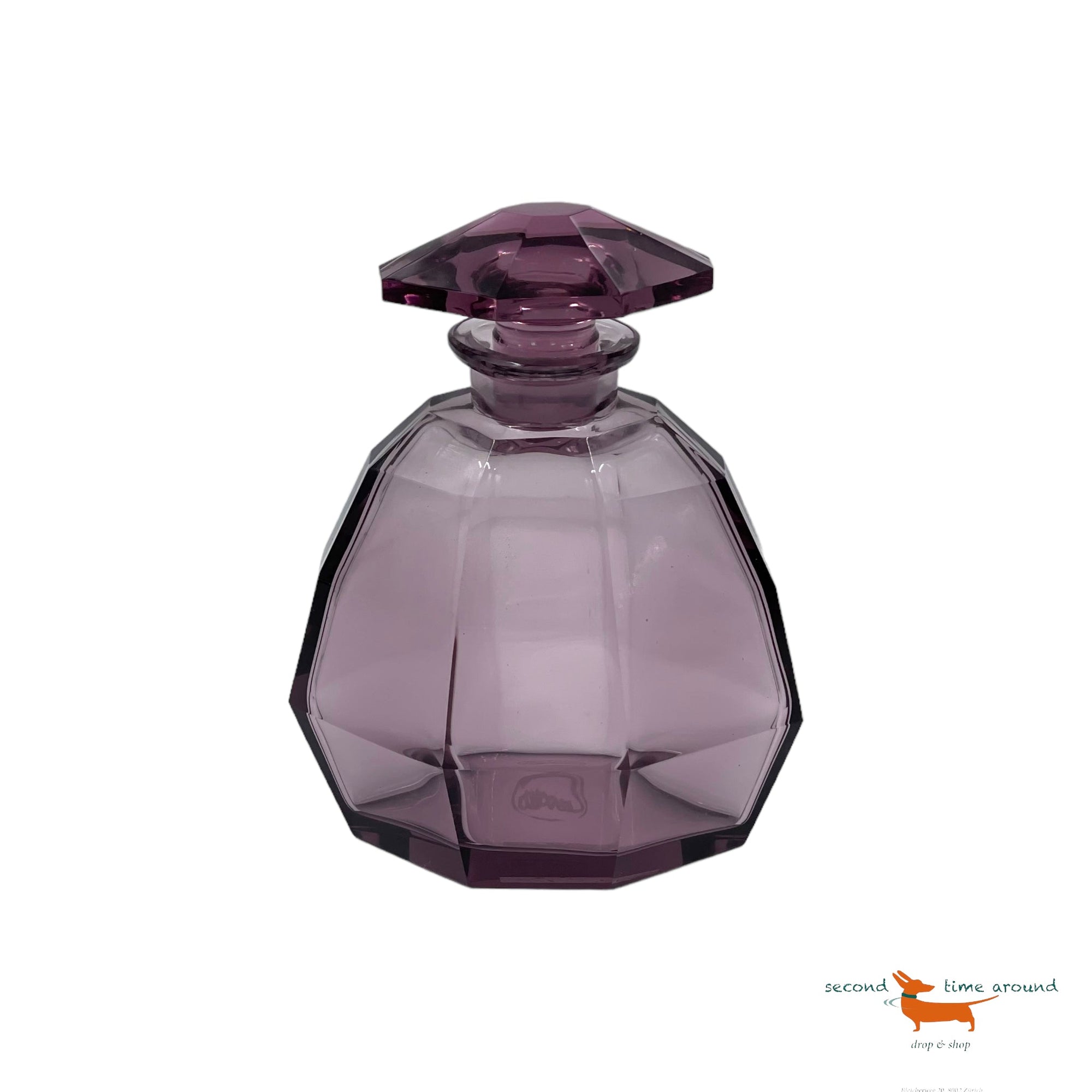 Moser 3 Perfume Bottles and Bowl