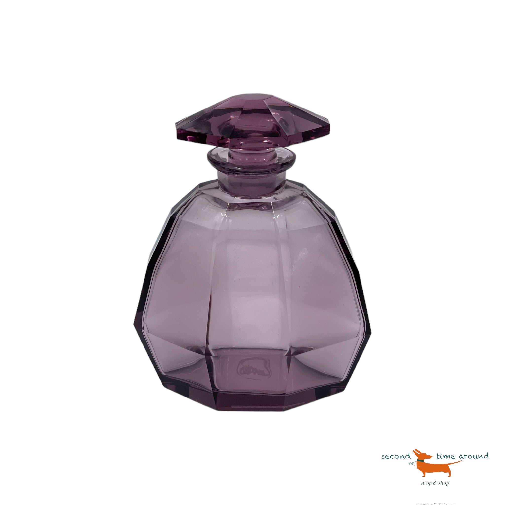 Moser 3 Perfume Bottles and Bowl