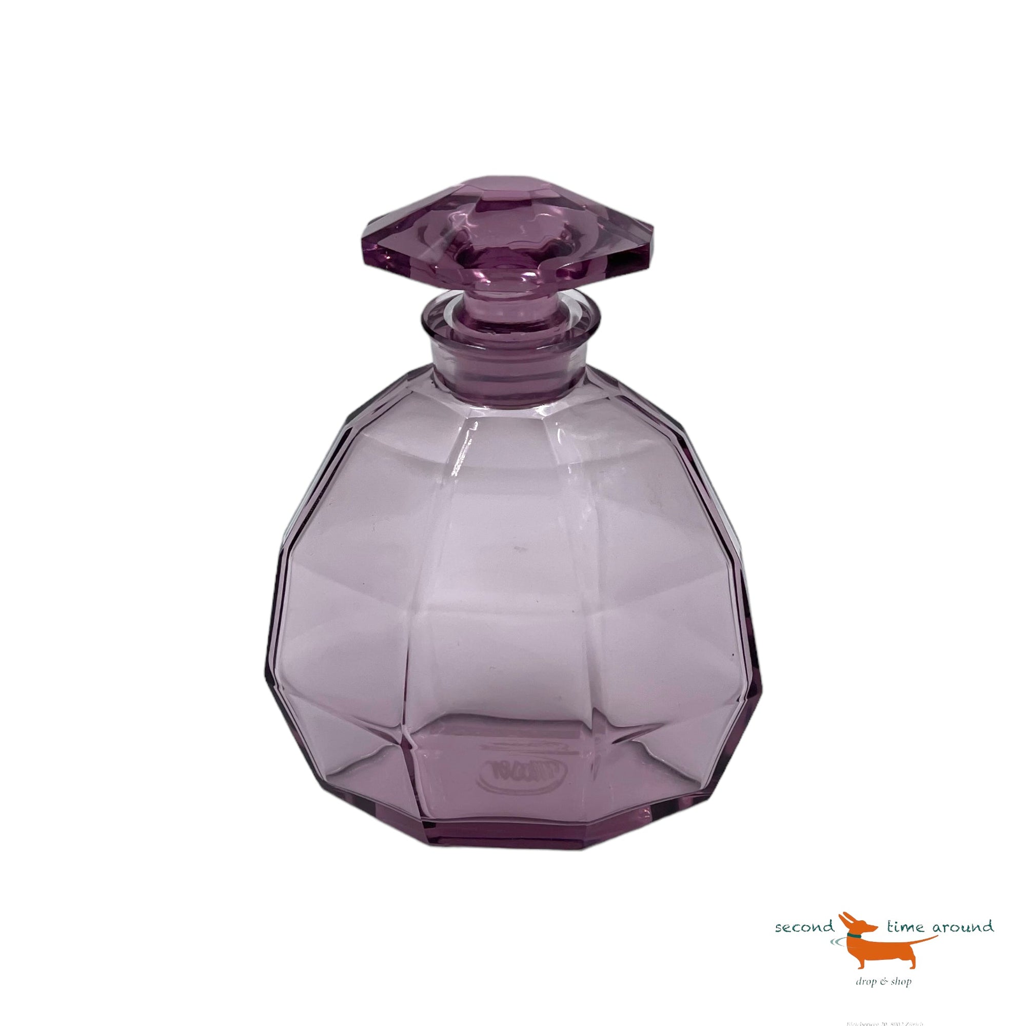 Moser 3 Perfume Bottles and Bowl