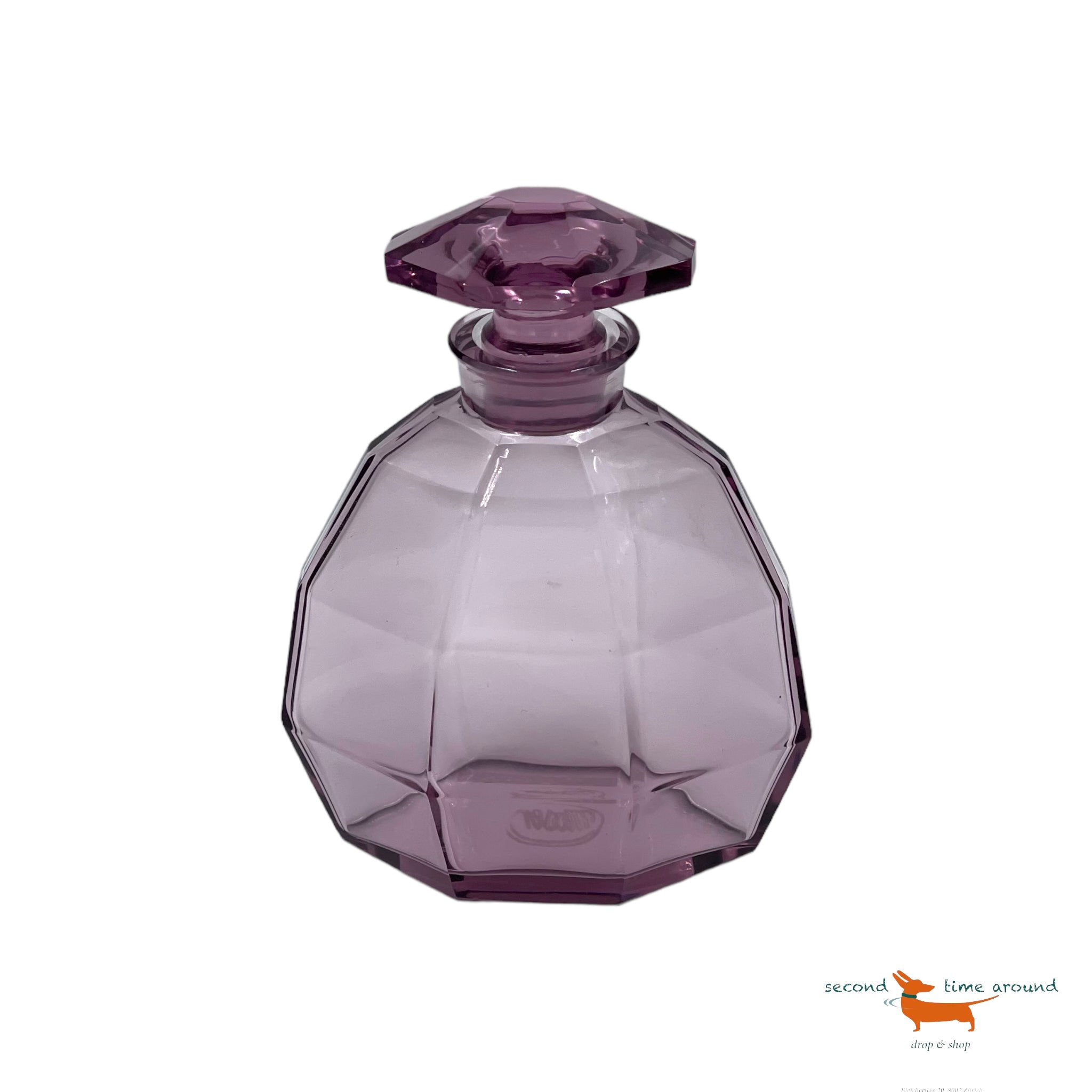 Moser 3 Perfume Bottles and Bowl