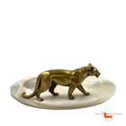 Leopard on a marbel bowl