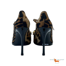 Saint Laurent Leopard Embroidered Sandal