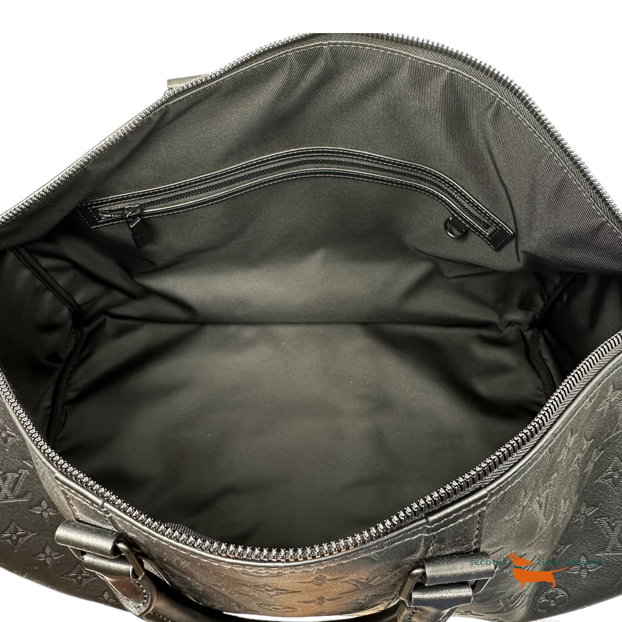 Louis Vuitton Monogram Shadow Keepall Bandouliere 50 Bag