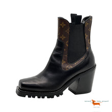 Louis Vuitton Black Square  Toe Boot