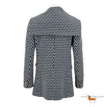 Chanel blue & white Wool
Hamburg Zigzag Peacoat Jacket