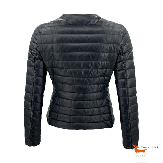 Moncler Leather Down Jacket