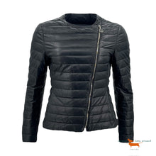 Moncler Leather Down Jacket