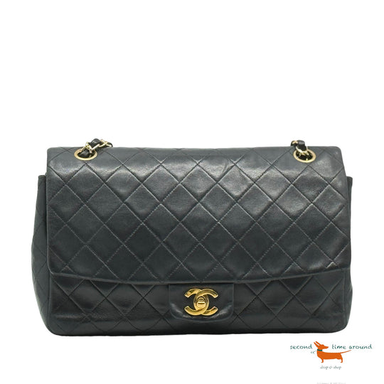 Chanel Single Flap Medium Black Vintage Bag