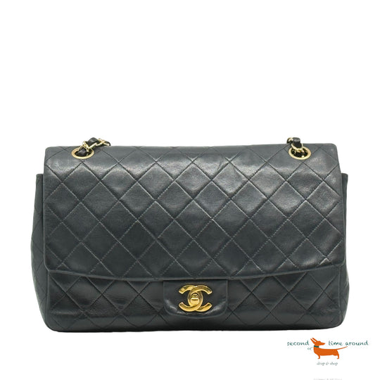 Chanel Single Flap Medium Black Vintage Bag