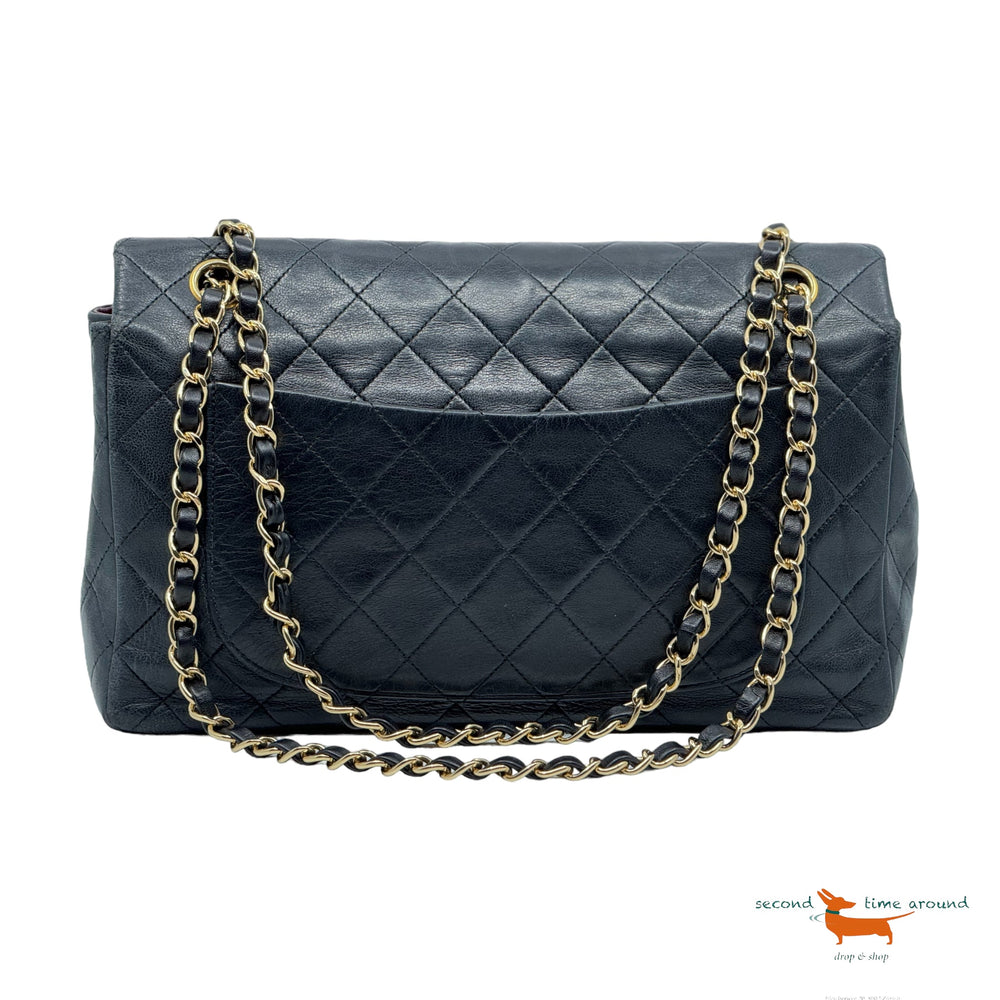 Chanel Single Flap Medium Black Vintage Bag