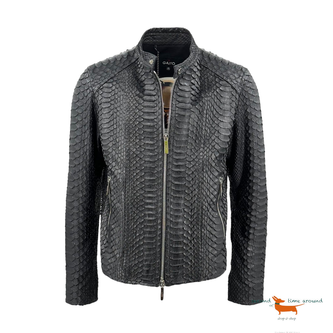 Gaito Python Leather Jacket