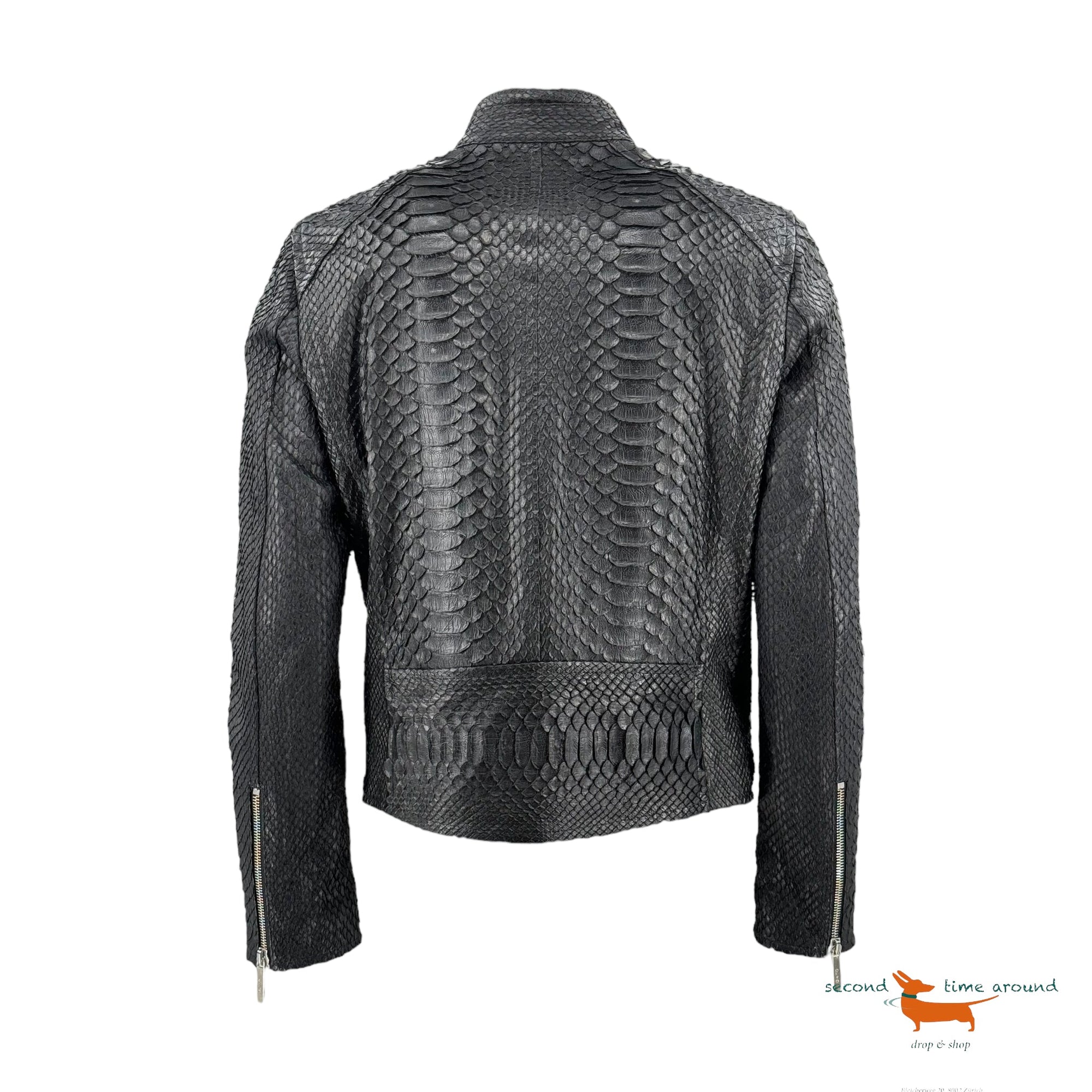 Gaito Python Leather Jacket