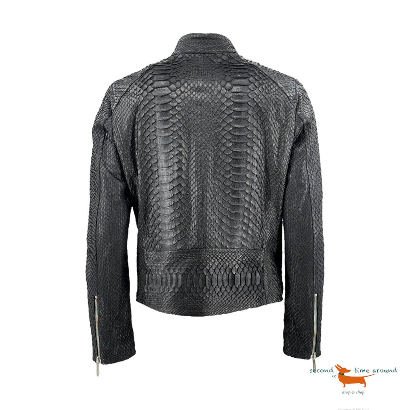 Gaito Python Leather Jacket