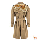 Gucci Embroidered Tiger Trench Coat