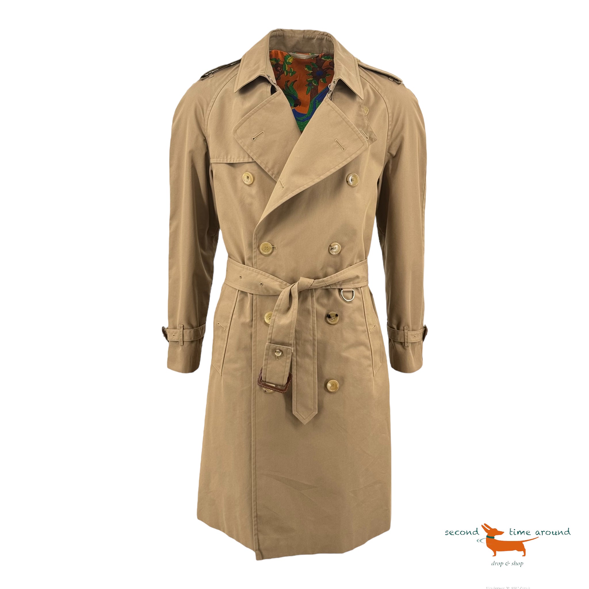 Gucci Embroidered Tiger Trench Coat