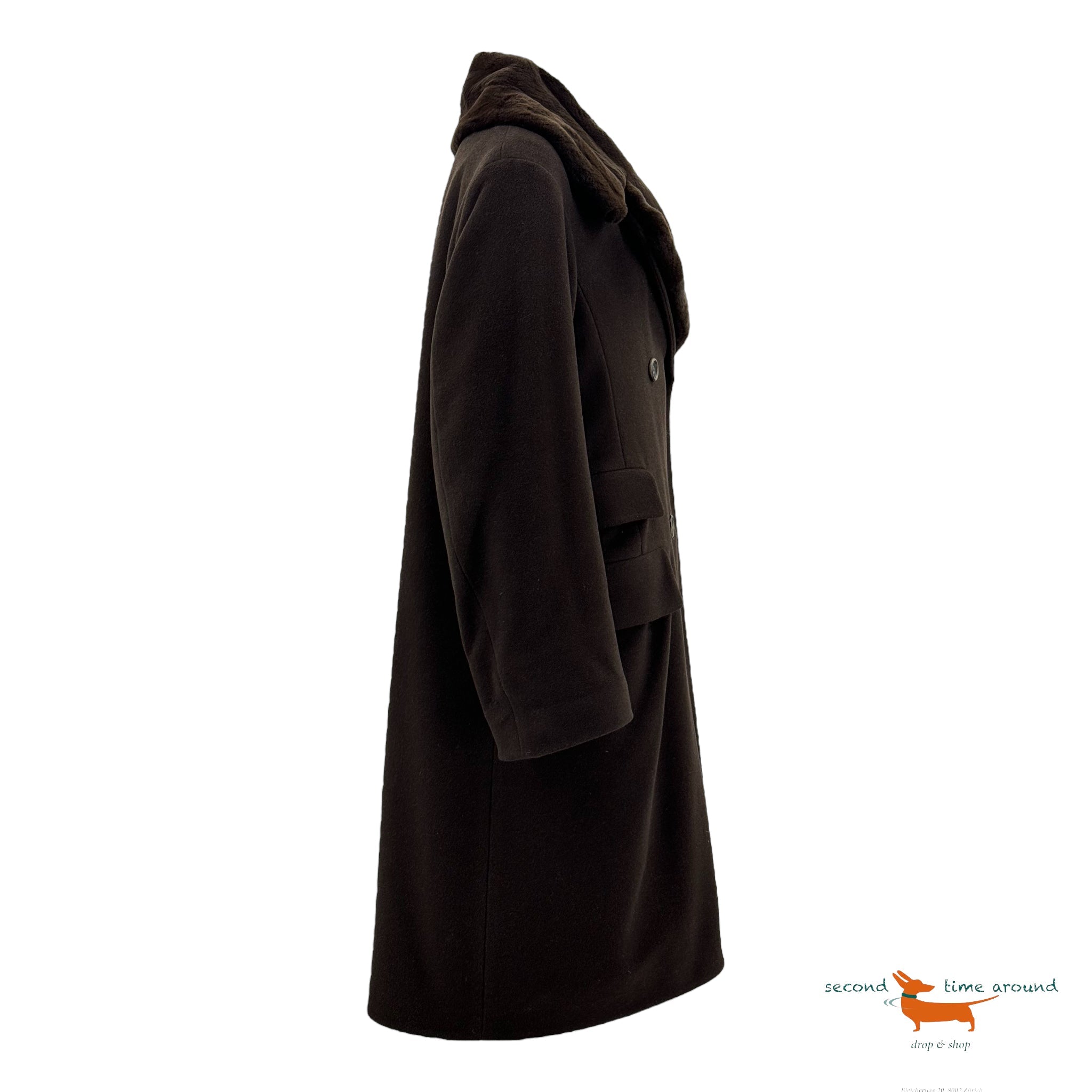 Jil Sander Cashmere Coat with removable Mink lining / collar