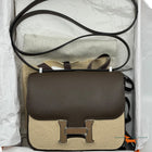 Hermes Constance III Mini Mirror Epsom Calfskin Ecorce/Étoupe Bag