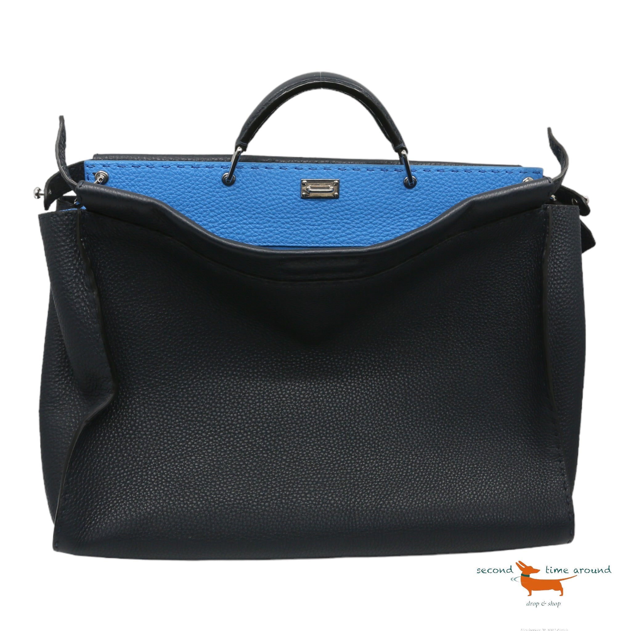Fendi Nevy Large Peekaboo Selleria Bag
