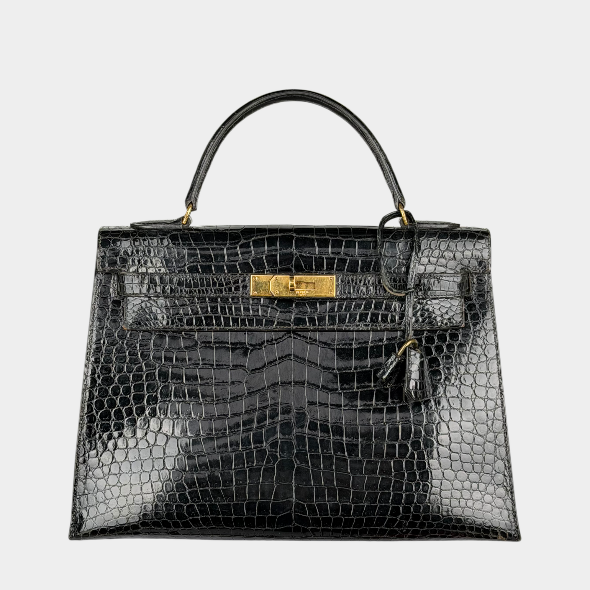 Hermes Kelly 32 Crocodile Bag