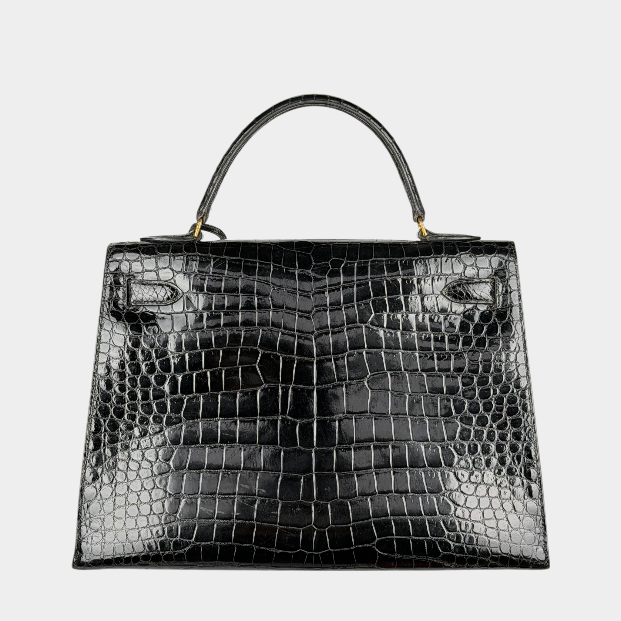 Hermes Kelly 32 Crocodile Bag