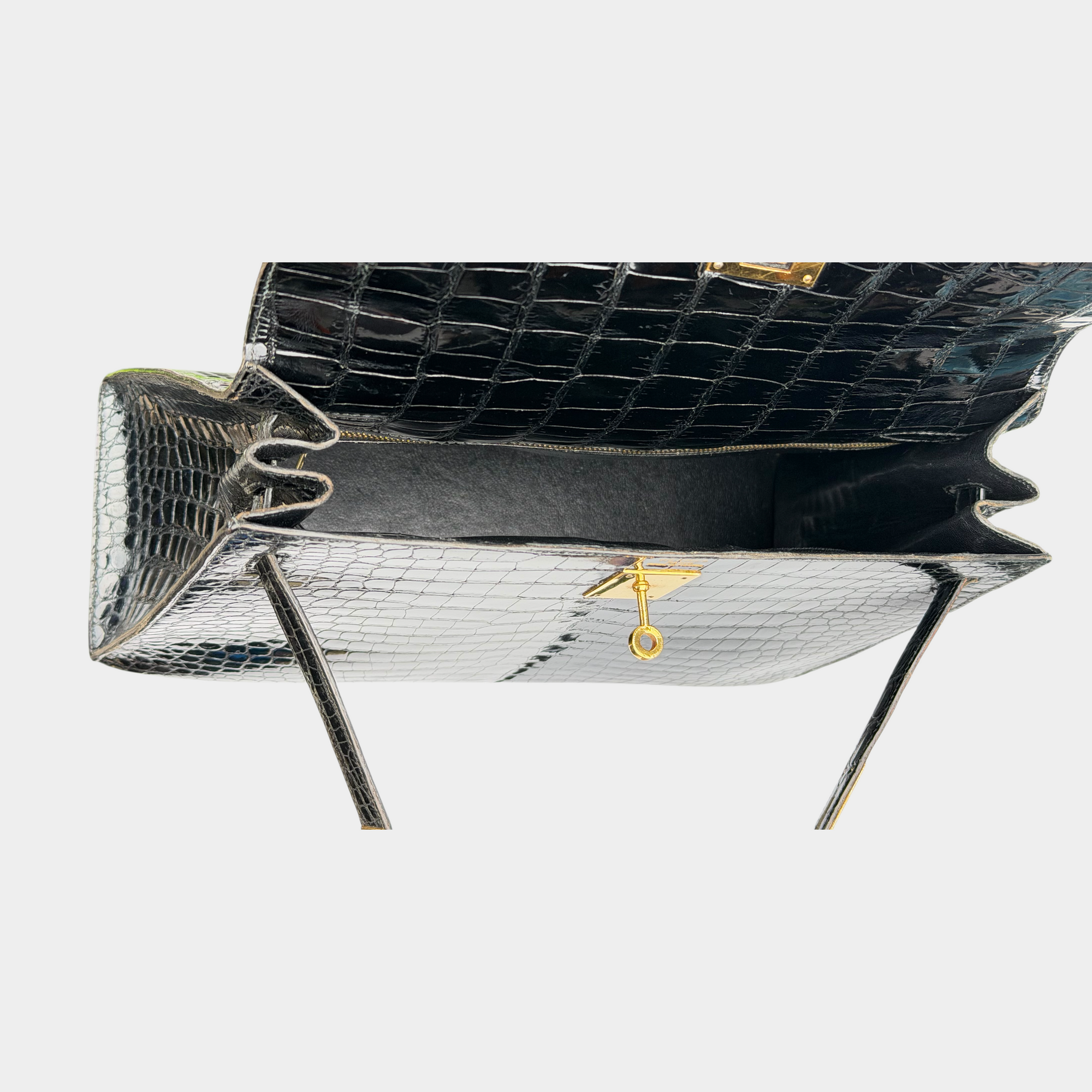 Hermes Kelly 32 Crocodile Bag